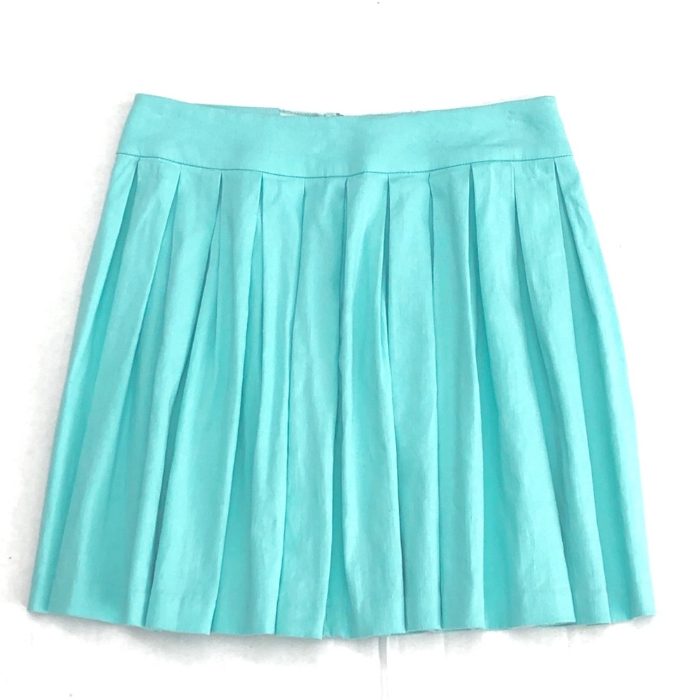🥳HOST PICK🥳ALICE + OLIVIA AQUA PLEATED SKIRT - Picture 3 of 8